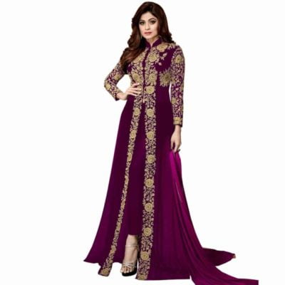 Style a Red Anarkali